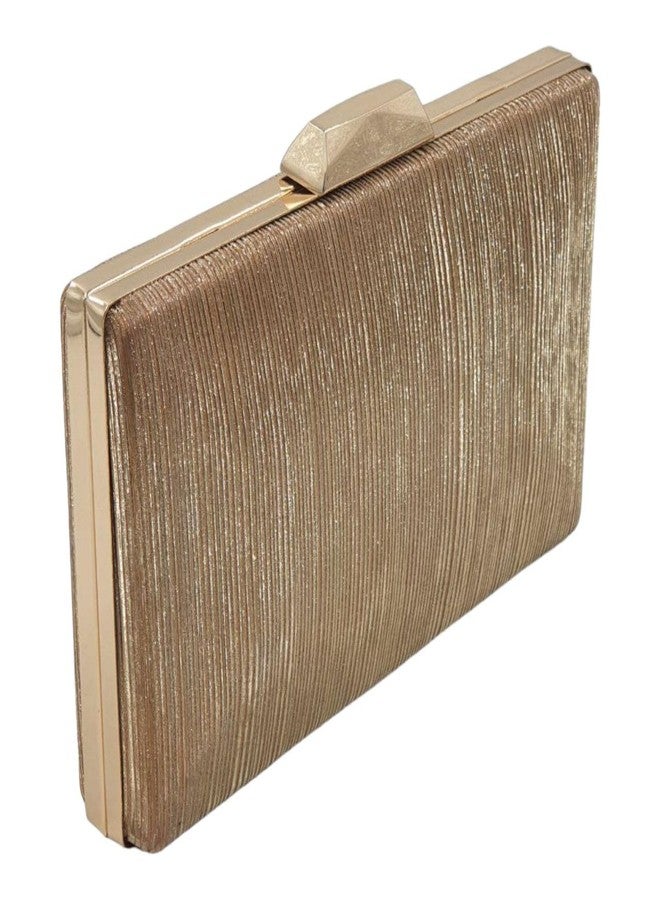 Tinth ITALIYAN DOM FRAMED BOX CLUTCH FOR WOMAN (Gold) - Image 1